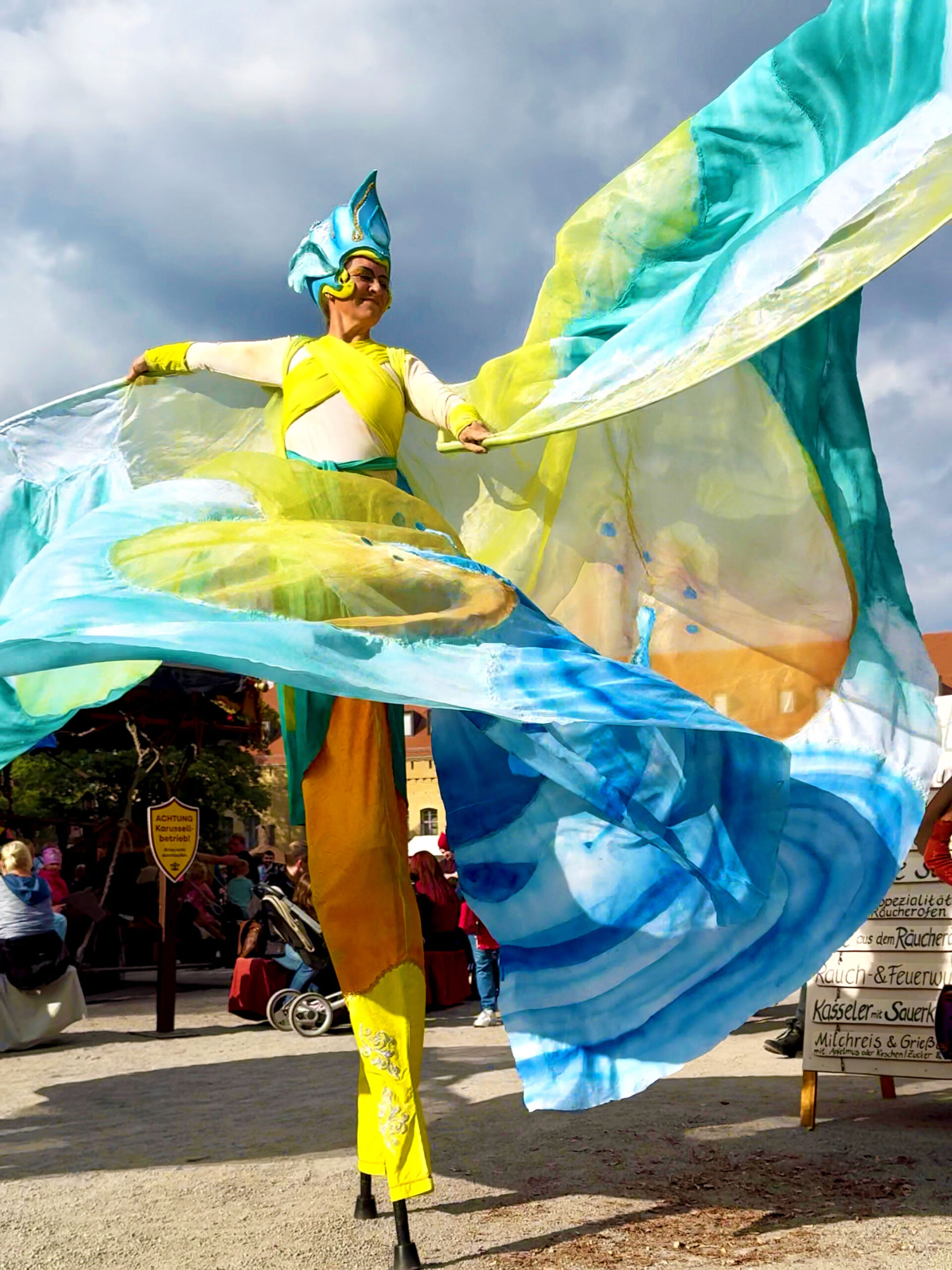 Element Wasser als Walkact